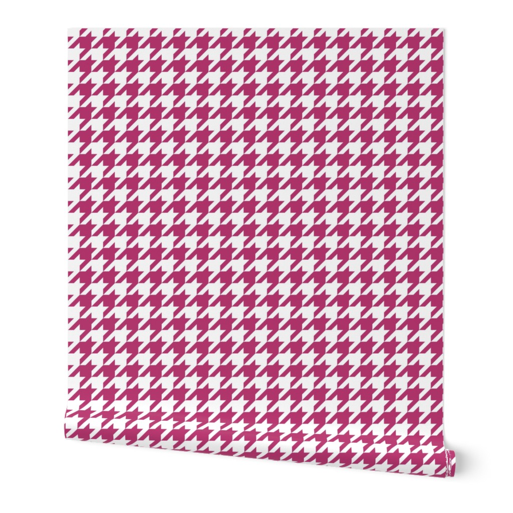 Magenta & White Houndstooth, Small