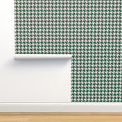 Pink & Green Houndstooth, Medium