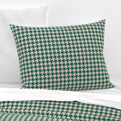 Pink & Green Houndstooth, Medium