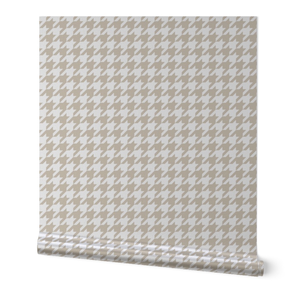 Tan & White Houndstooth, Small