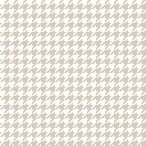 Tan & White Houndstooth, Small