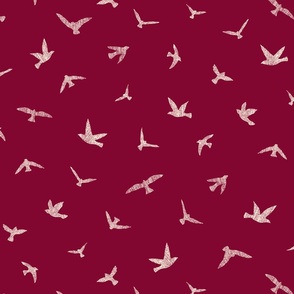 Birds in Flight Magenta