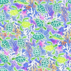 Happy Turtles - neon pastels 