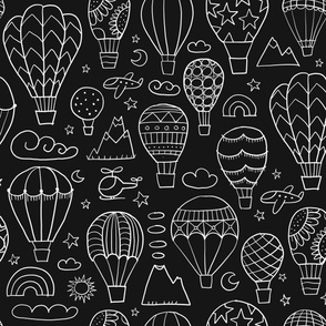 Colorful Hot Air Balloons Collection
