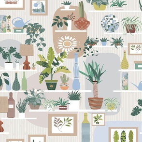 Zen indoor garden pattern