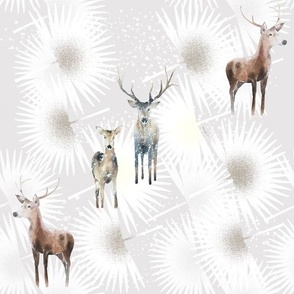 Trompe L'oeil Deer in the Snow 