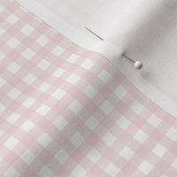 Gingham check - Cotton Candy Pink and white - Cotton Candy Petal Solid Coordinate