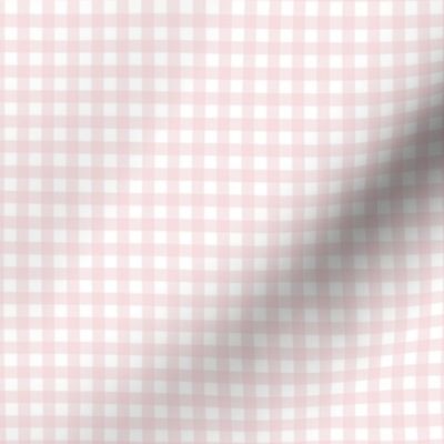 Gingham check - Cotton Candy Pink and white - Cotton Candy Petal Solid Coordinate
