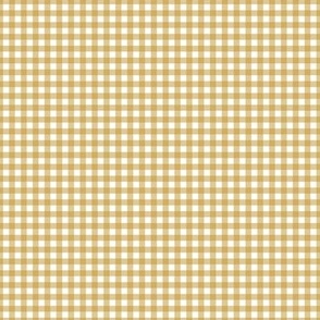 Gingham check - Mustard yellow and white - Mustard Petal Solid Coordinate
