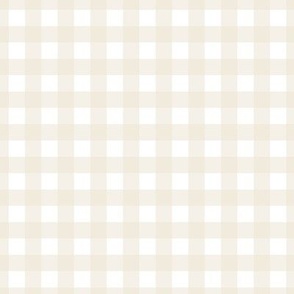 Gingham check - Cream and white - blender