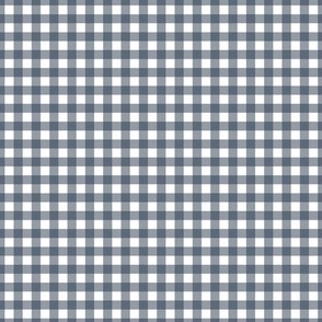 Gingham check - Navy and white - Navy Petal Solid Coordinate