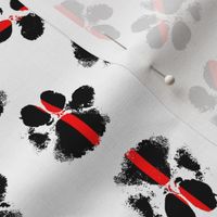 firefighter support paw print