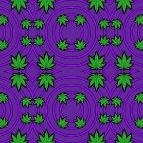 weed purple circles