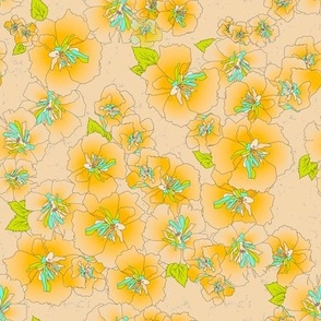 Spring  2022 Collection Flower Marigold and Sand