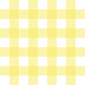 2" Light Yellow Gingham - Medium (Pastel Easter Collection)