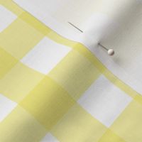 1" Light Yellow Gingham - Small (Pastel Easter Collection)