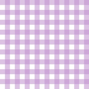 1" Light Purple Gingham - Small (Pastel Easter Collection)
