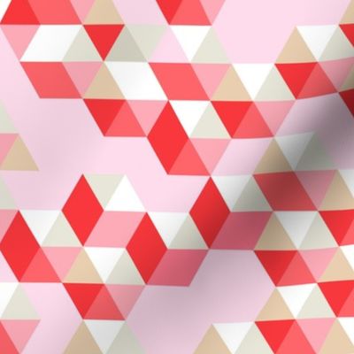 Geometric Illusion 1 - Pink Medium