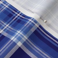 Antique Royal Stewart Tartan ~ Faux Woven ~ Buckler's Hard Blue and White ~ Small