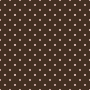 Pink dots on a brown field Standard