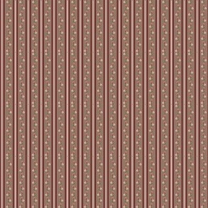 Roses and Stripes Taupe Mini