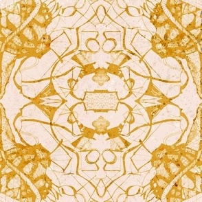 Yellow Gold Wiry Lace TextureTerry