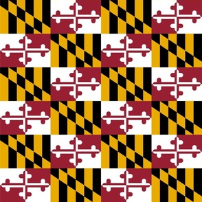 Maryland Flag 9"x6" Repeat Pattern