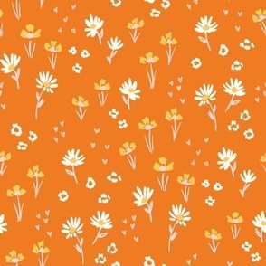 Orange ditsy meadow