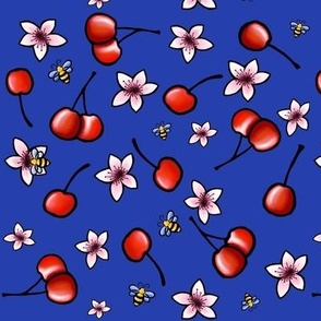 Cherries And Blossoms