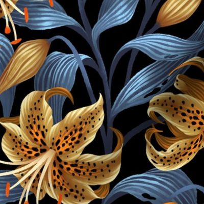 Tiger Lily - Yellow Blue