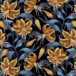 Tiger Lily - Yellow Blue