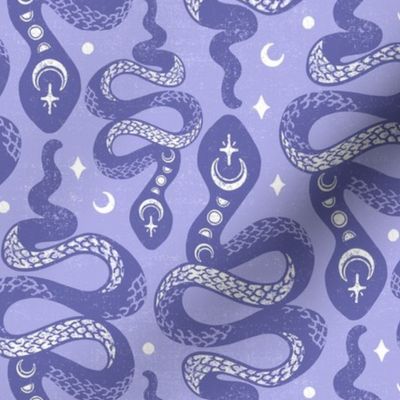 Very Peri Purple Moon Snakes by Angel Gerardo