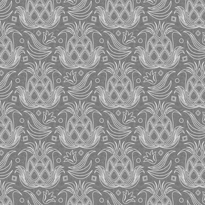 Pineapple Deco // Textured Gray