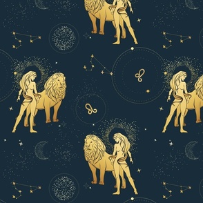 Zodiac - Leo celestial print 