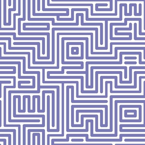 Very Peri maze lines white