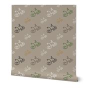 Wiggly Bicycles Deep Taupe