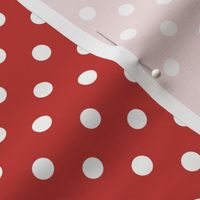 Dark Dotty: Cherry Red Polka Dot, Red & White Polka Dotted