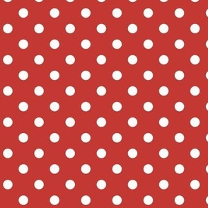 Dark Dotty: Cherry Red Polka Dot, Red & White Polka Dotted