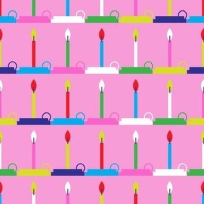 Candles ~ on pink