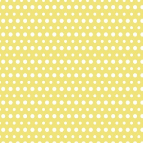 Polka dots on Buttercup #F1E377