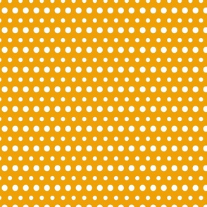 Polka dots on Marigold #C3932B