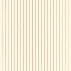 Pencil Lines Dogwood Pink on Cream