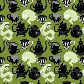 Goth Tea Party Olive Green extra-small scale