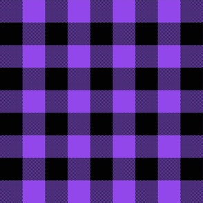Buffalo plaid black and purple 4x4