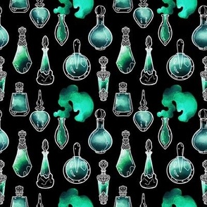 Magic Potion Bottles Sea Green extra-small scale