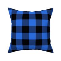 Buffalo plaid black and blue 4x4