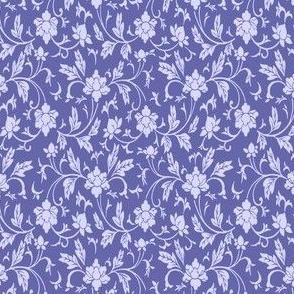 Vintage floral periwinkle purple2