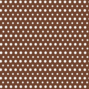 Polka dots on Cinnamon #6F422B