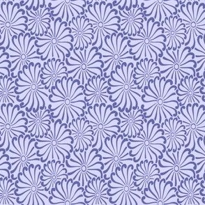 Periwinkle Daisies Pattern