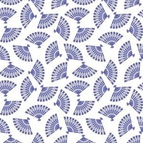 Fans periwinkle blue white